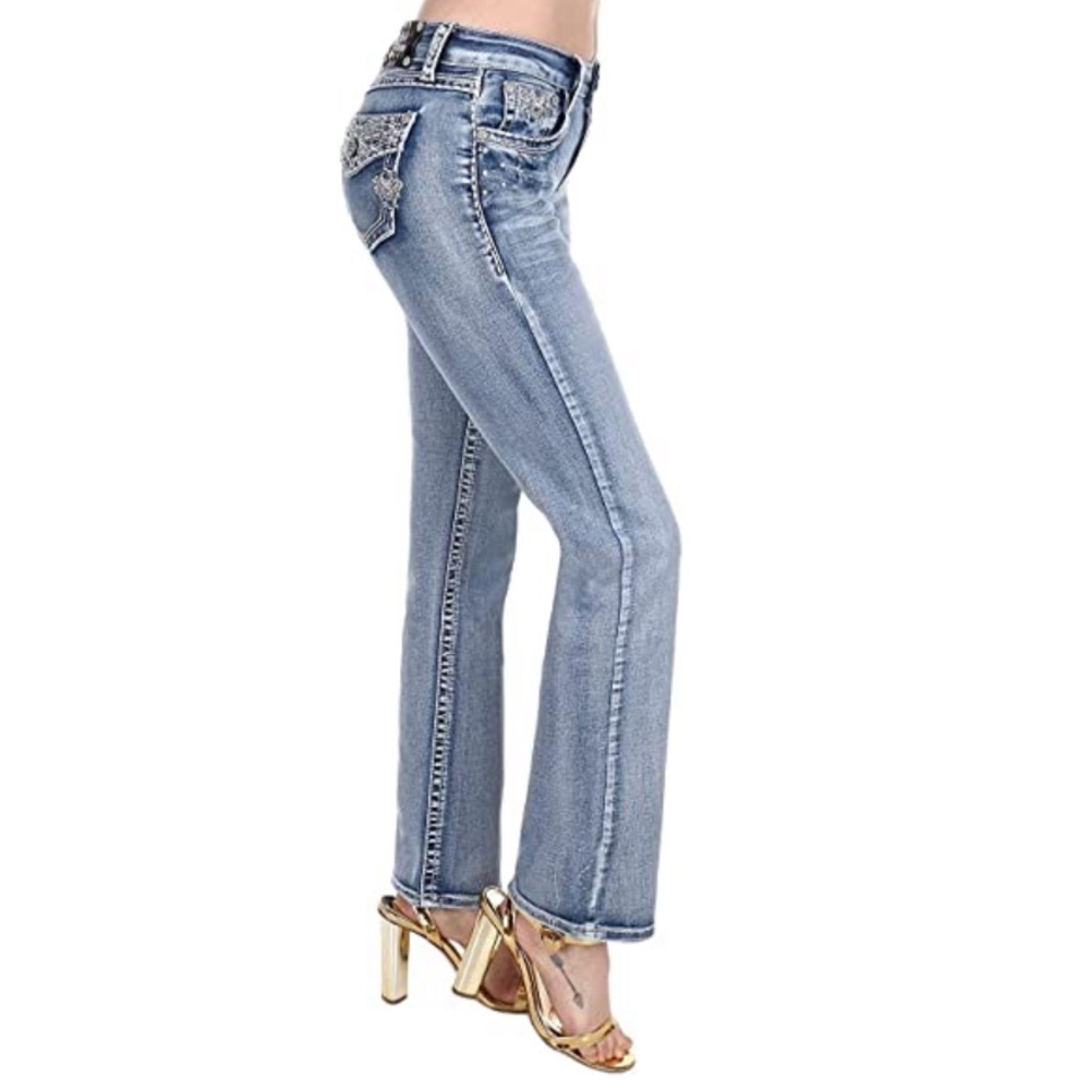 Jack David Mid Rise Bootcut Blue Jeans S545 PB